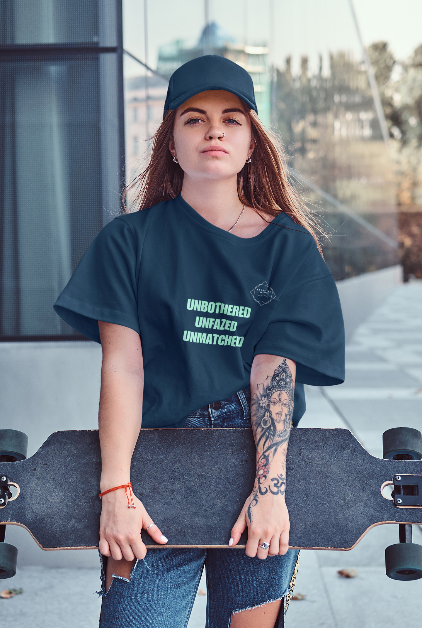 UNBOTHERED standard oversized UNISEX premium pure cotton T-shirt