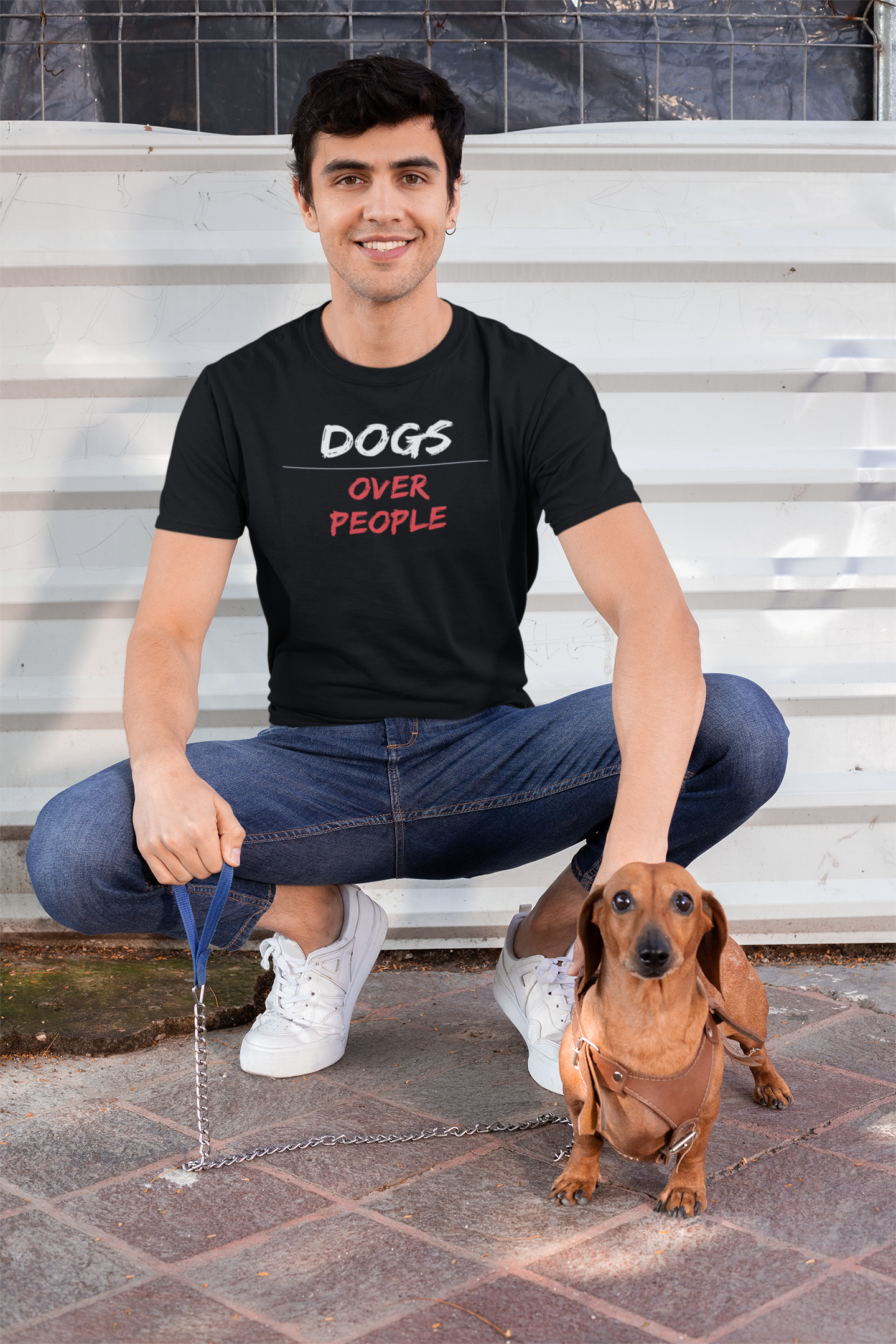 Dog Lover premium pure cotton T-shirt for men