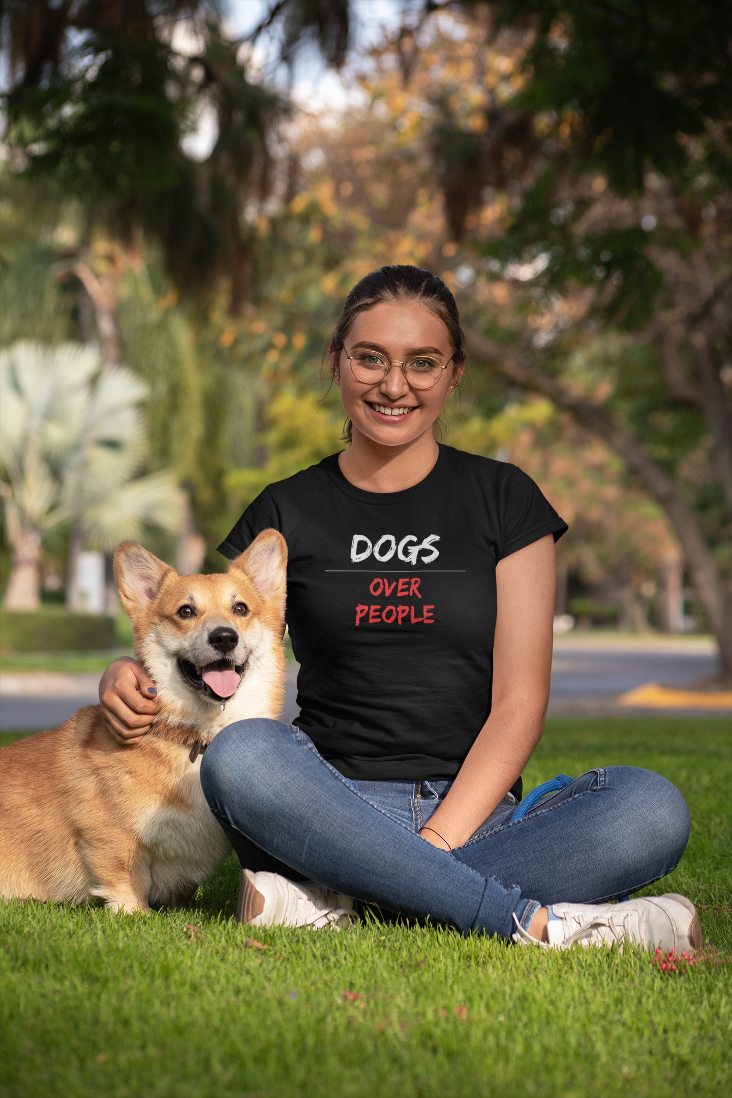 Dog Lover premium pure cotton T-shirt for women