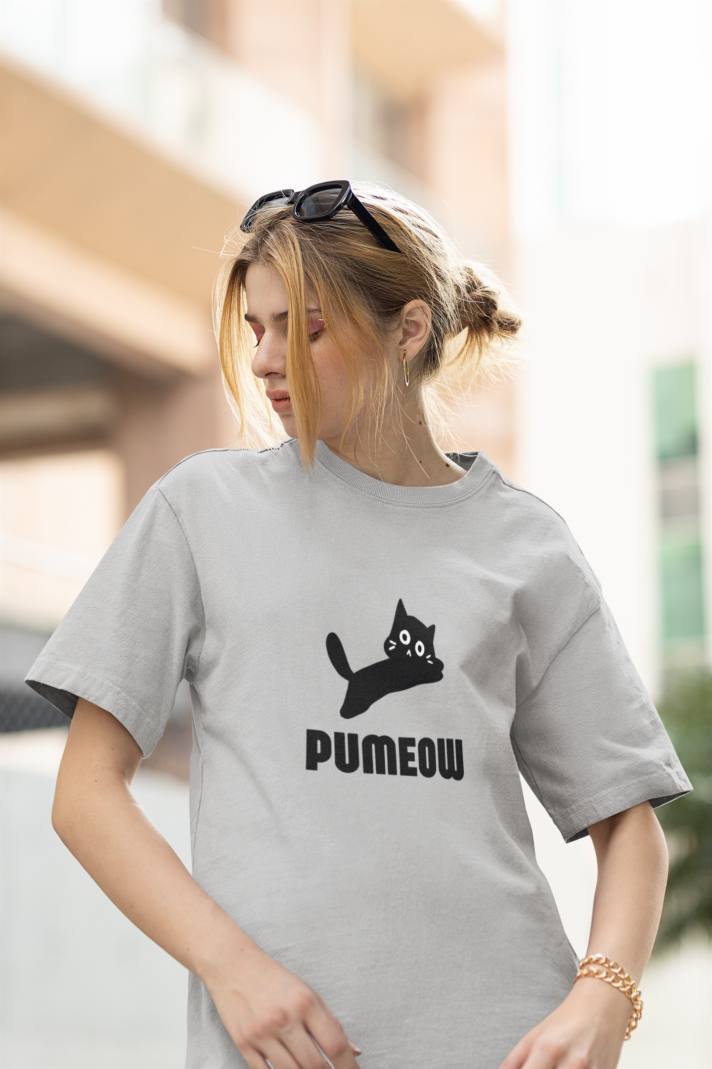 PUMEOW standard oversized UNISEX premium pure cotton T-shirt