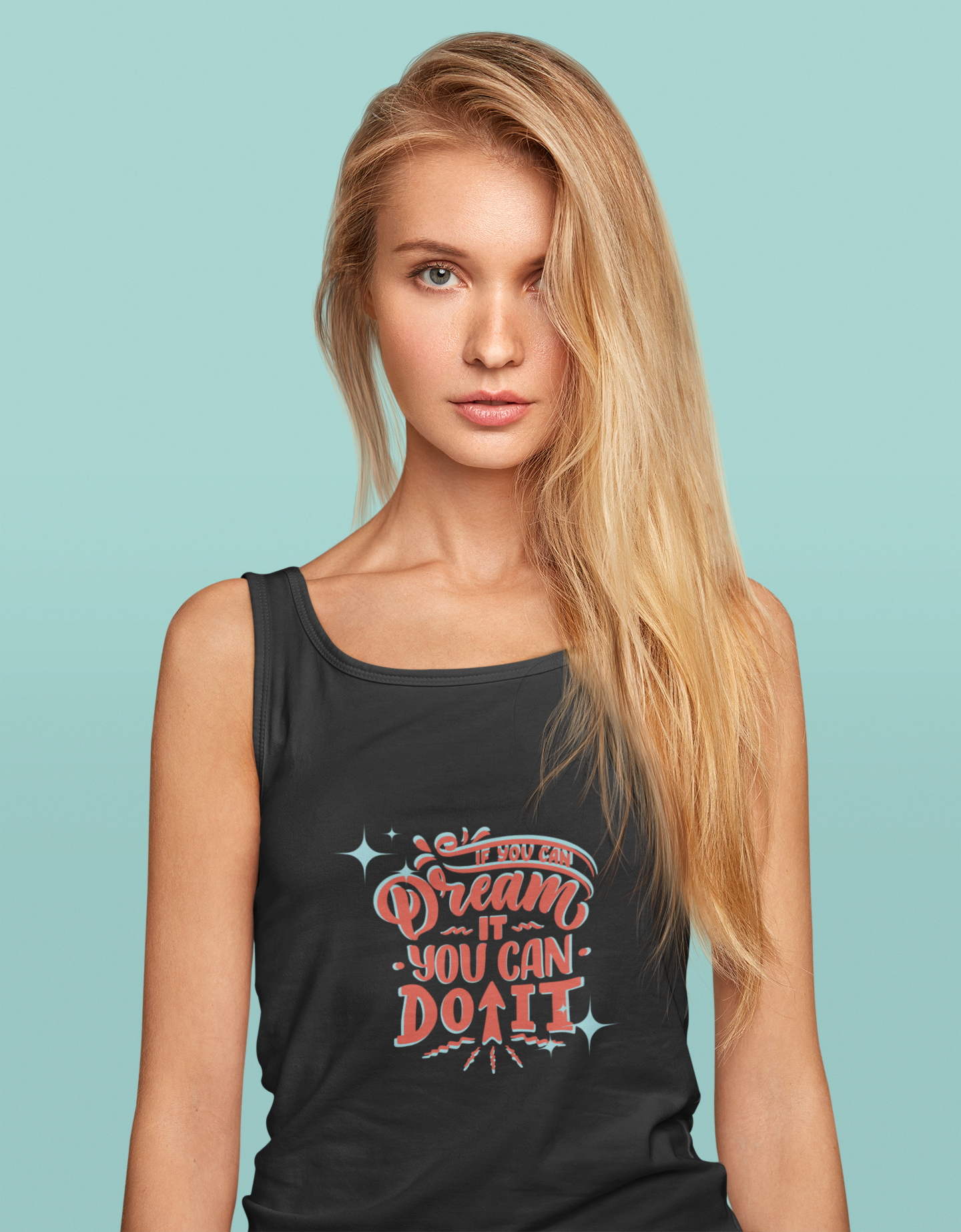 DREAM IT premium pure cotton crop tank top