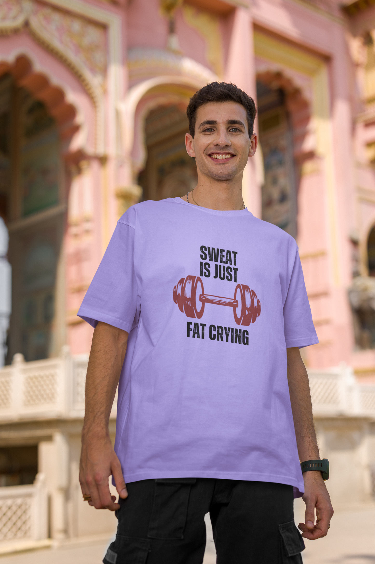 FAT BURNING classic oversized UNISEX premium pure cotton T-shirt