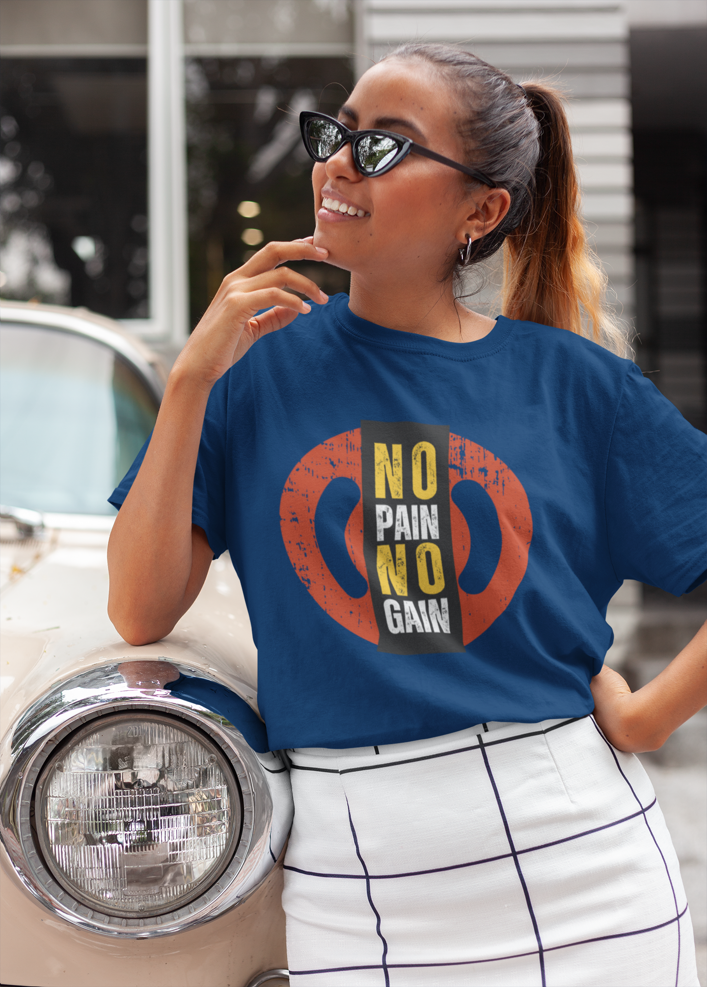 NO PAIN classic oversized UNISEX premium pure cotton T-shirt