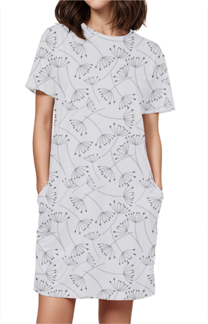 GREY SIGMA premium pure cotton t-shirt dress for HER