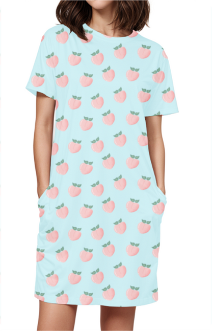 PEACHES premium pure cotton t-shirt dress for HER