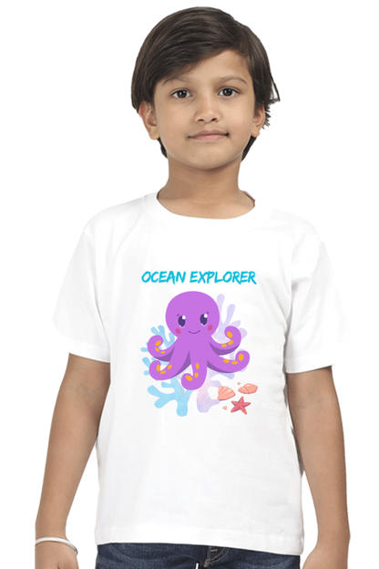 OCEAN premium pure cotton boy T-shirt