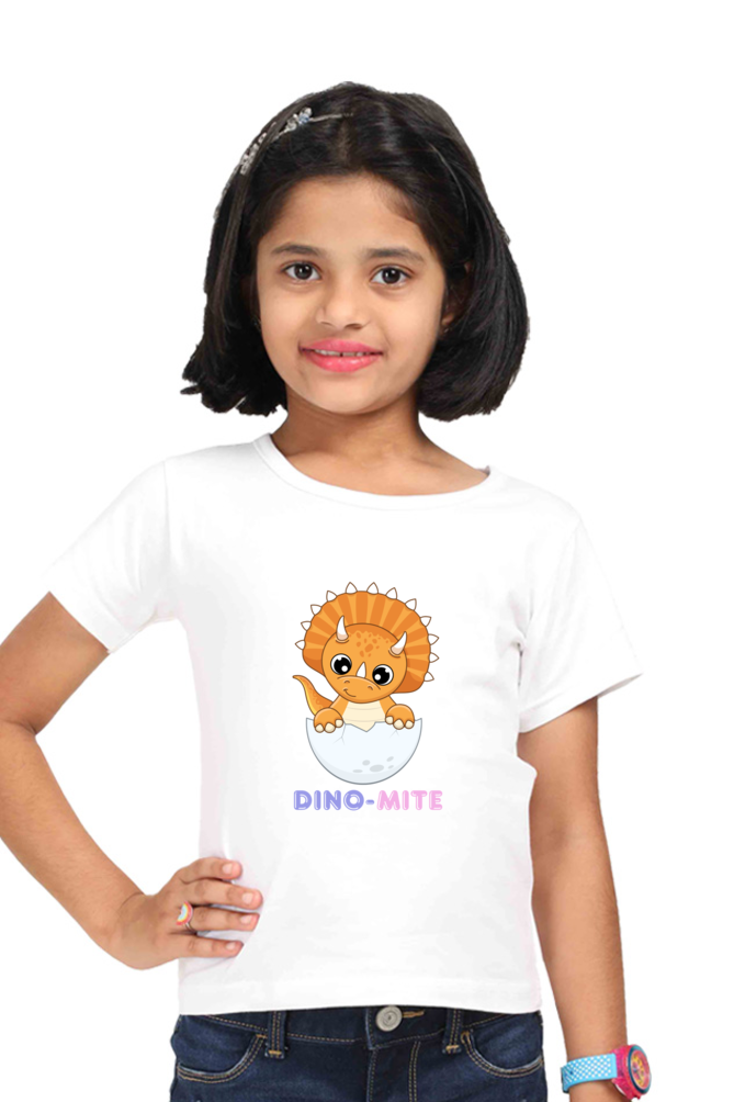DINO-MITE premium pure cotton girl T-shirt