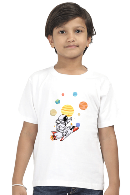SPACE PLANETS premium pure cotton boy T-shirt