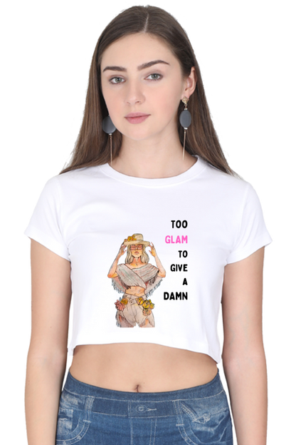 Women's Give A Damn Crop Top