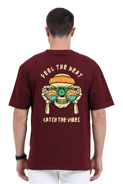 FEEL THE HEAT classic oversized UNISEX premium pure cotton T-shirt