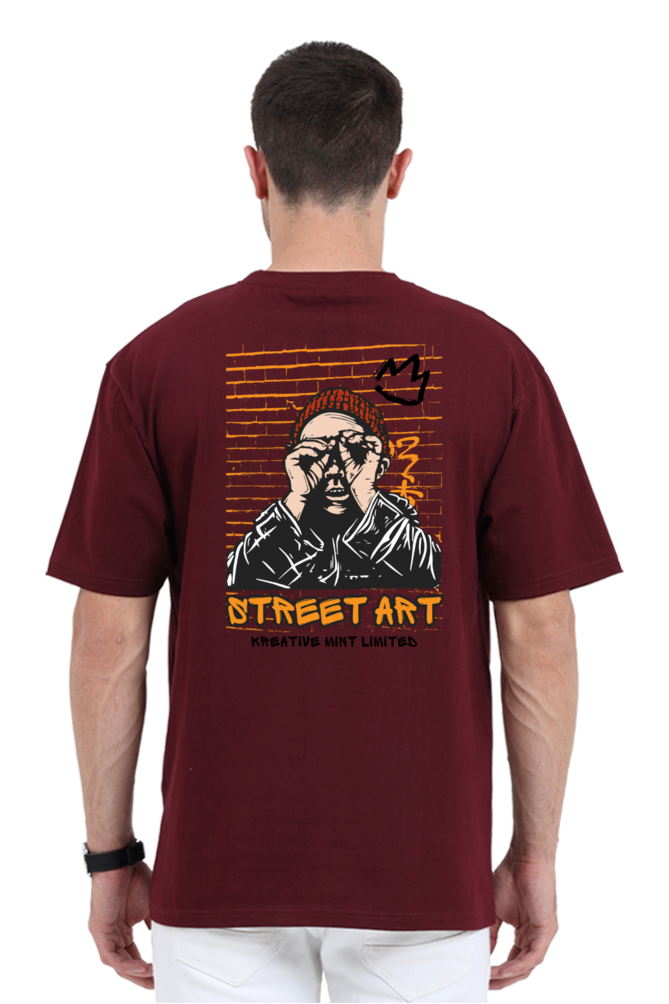 STREET ART classic oversized UNISEX premium pure cotton T-shirt