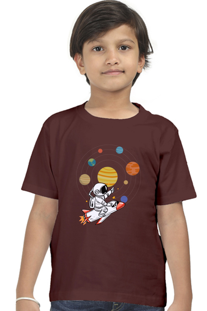 SPACE PLANETS premium pure cotton boy T-shirt