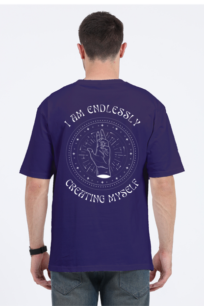 CREATING MYSELF classic oversized UNISEX premium pure cotton T-shirt