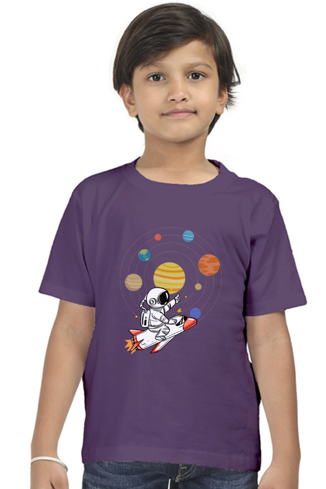 SPACE PLANETS premium pure cotton boy T-shirt