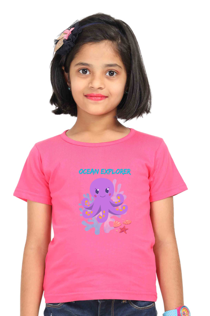OCEAN premium pure cotton girl T-shirt