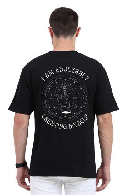 CREATING MYSELF classic oversized UNISEX premium pure cotton T-shirt