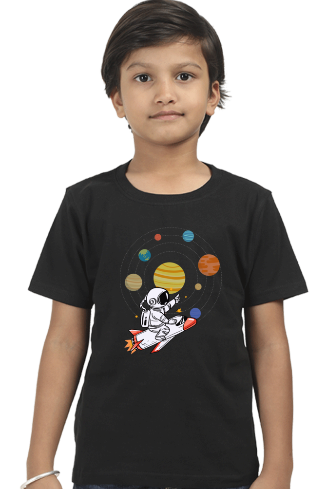SPACE PLANETS premium pure cotton boy T-shirt