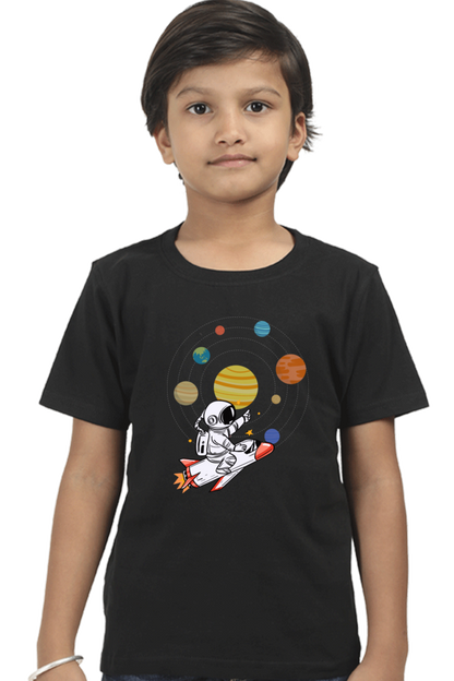SPACE PLANETS premium pure cotton boy T-shirt