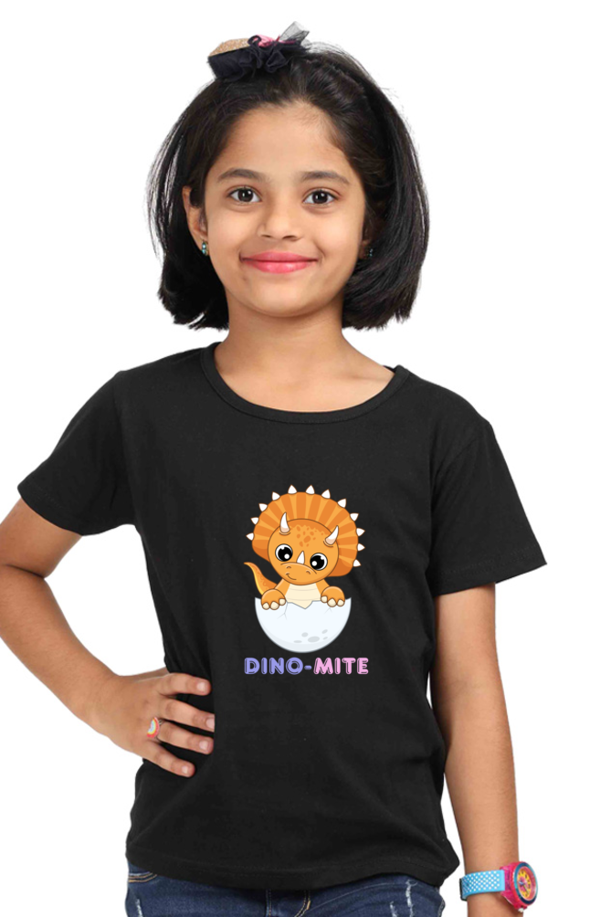 DINO-MITE premium pure cotton girl T-shirt