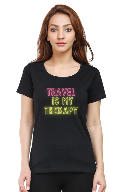 Women’s Travel Is My Therapy T-shirt