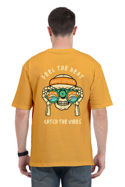 FEEL THE HEAT classic oversized UNISEX premium pure cotton T-shirt