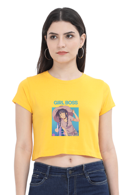 Women's Girl Boss Crop Top