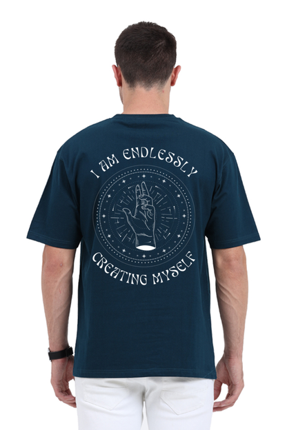 CREATING MYSELF classic oversized UNISEX premium pure cotton T-shirt