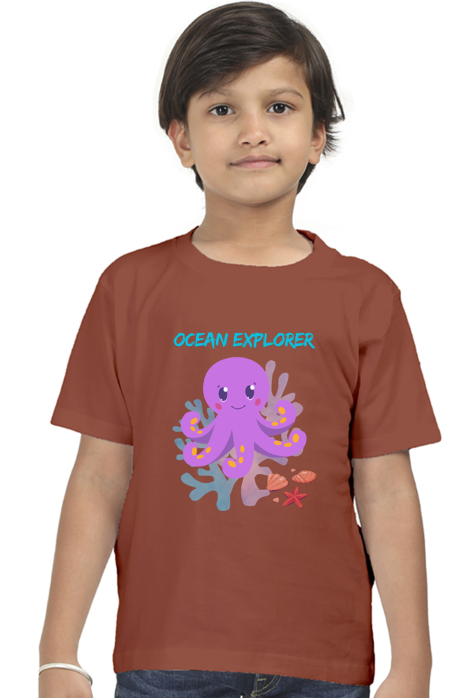 OCEAN premium pure cotton boy T-shirt