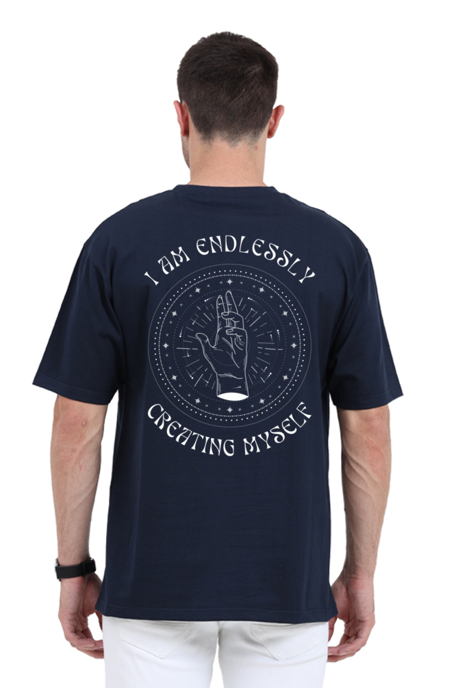 CREATING MYSELF classic oversized UNISEX premium pure cotton T-shirt