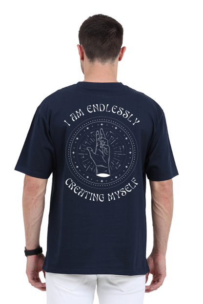 CREATING MYSELF classic oversized UNISEX premium pure cotton T-shirt