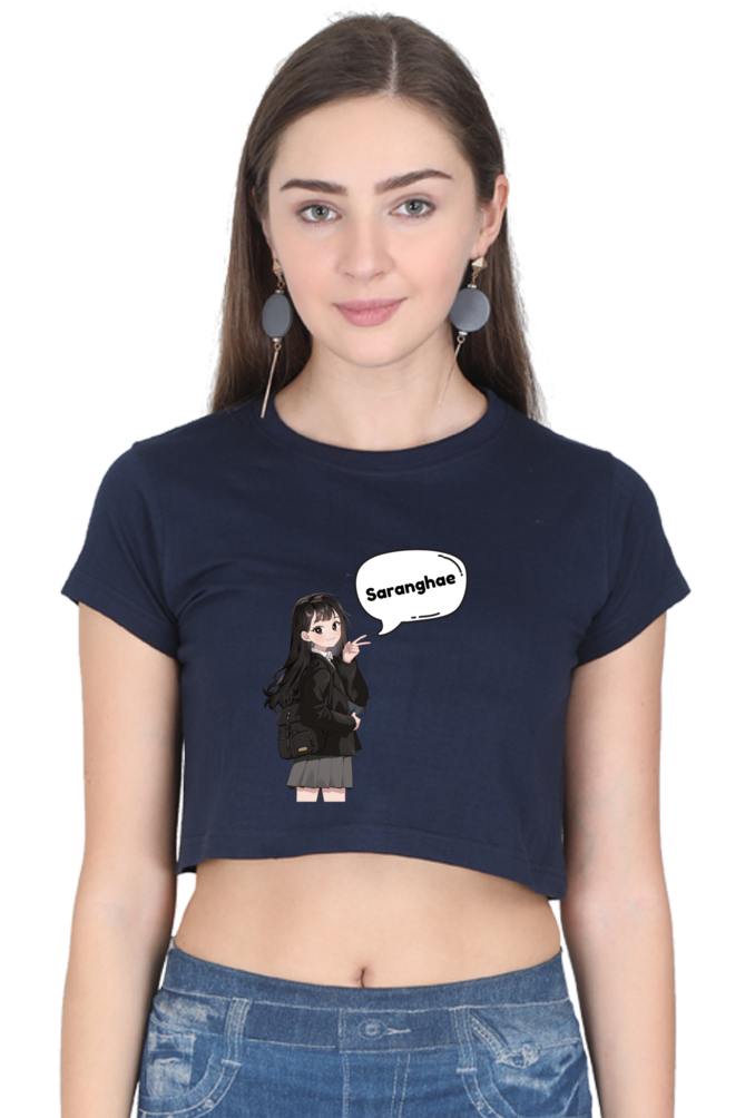 Women's Saranghae Crop Top