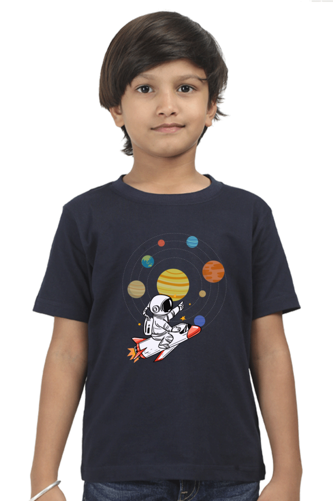 SPACE PLANETS premium pure cotton boy T-shirt