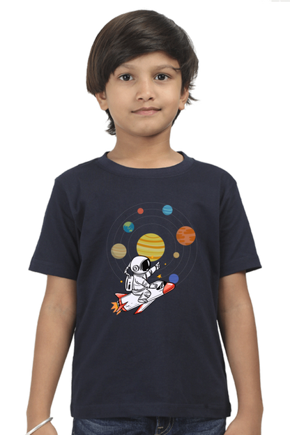 SPACE PLANETS premium pure cotton boy T-shirt