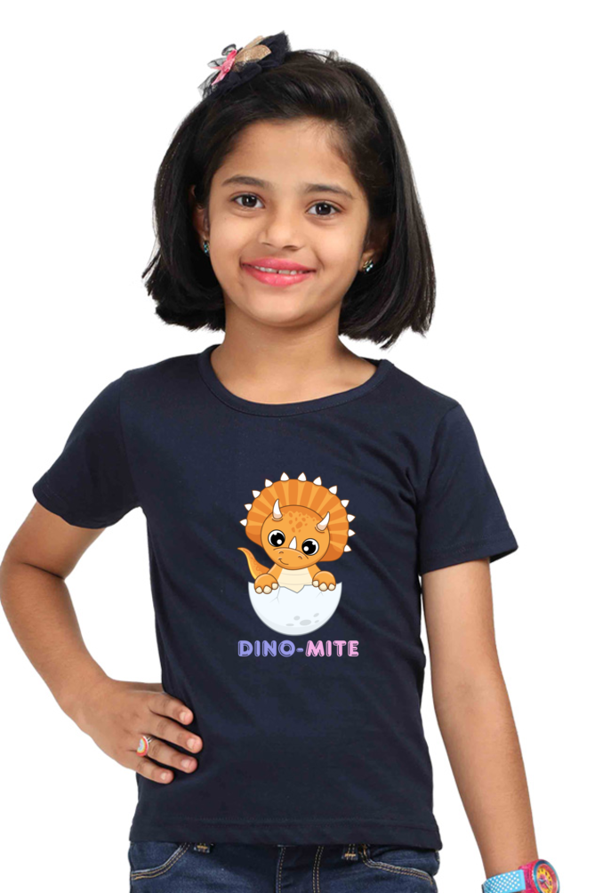 DINO-MITE premium pure cotton girl T-shirt
