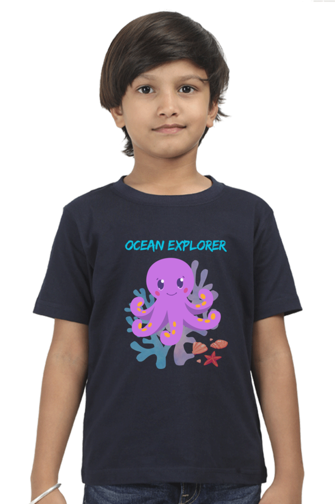 OCEAN premium pure cotton boy T-shirt