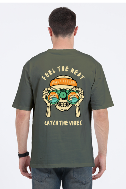 FEEL THE HEAT classic oversized UNISEX premium pure cotton T-shirt