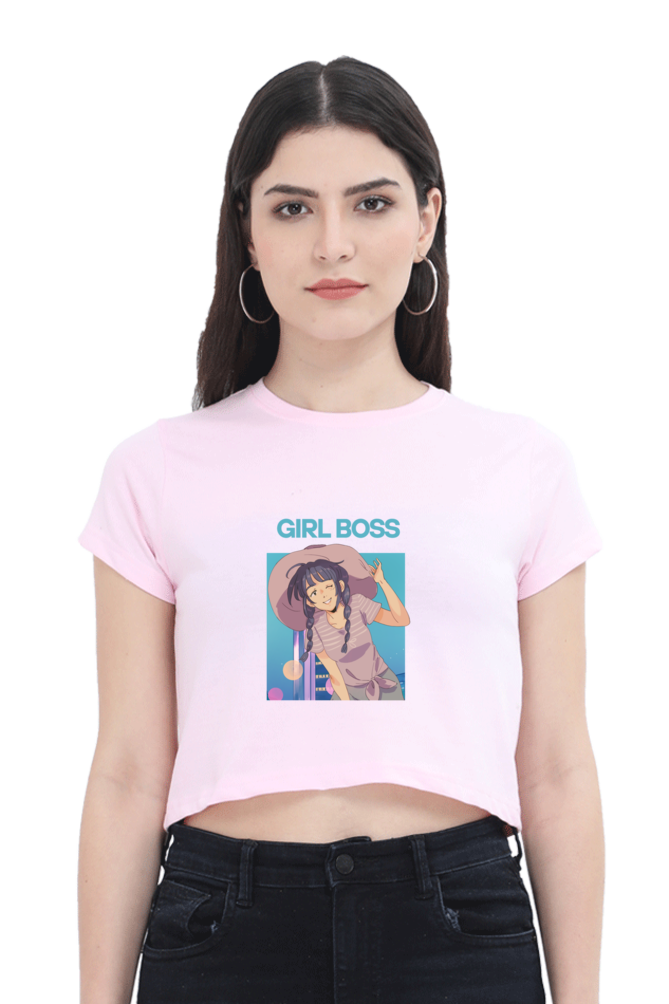 Women's Girl Boss Crop Top