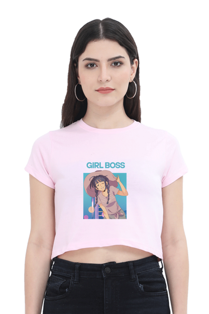 Women's Girl Boss Crop Top