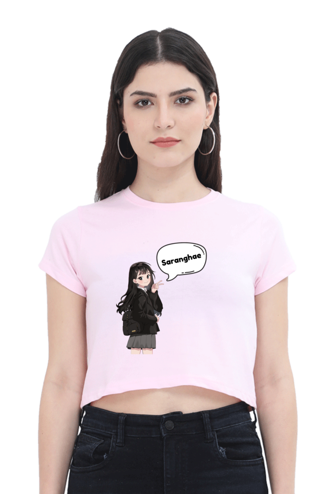Women's Saranghae Crop Top