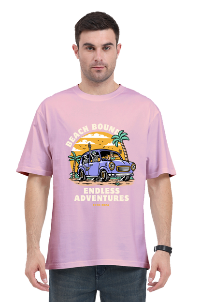 BEACH BOUND classic oversized UNISEX premium pure cotton T-shirt