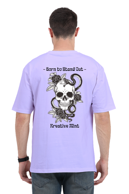 SKULL N FLOWER classic oversized UNISEX premium pure cotton T-shirt