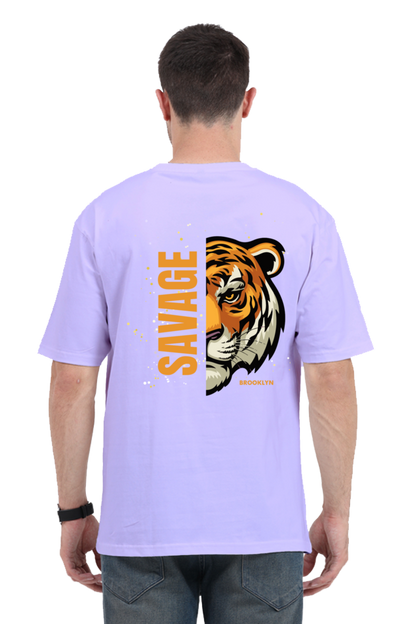 SAVAGE TIGER classic oversized UNISEX premium pure cotton T-shirt