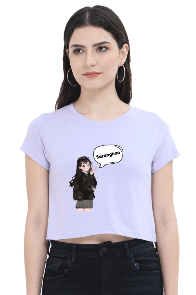 Women's Saranghae Crop Top