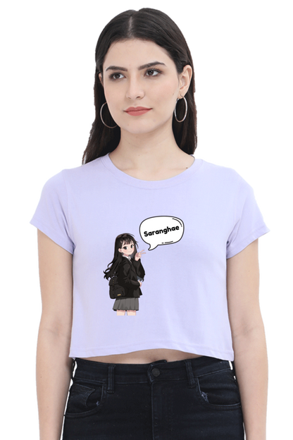 Women's Saranghae Crop Top