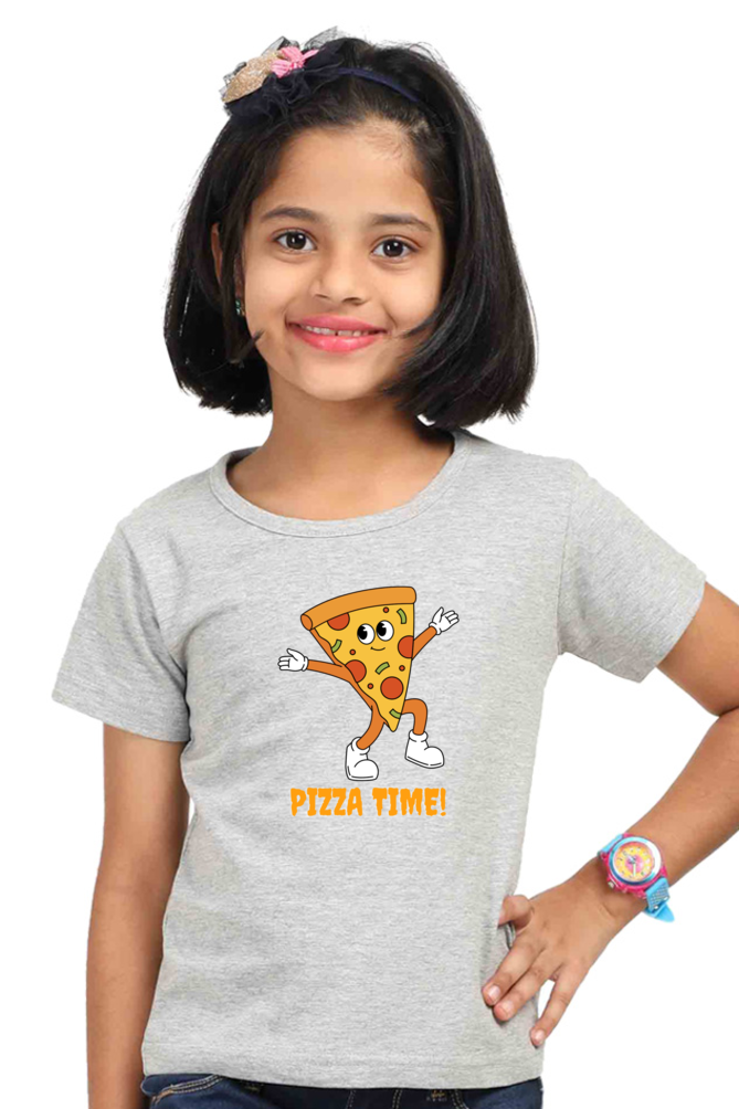 PIZZA premium pure cotton girl T-shirt