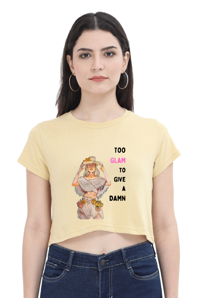 Women's Give A Damn Crop Top