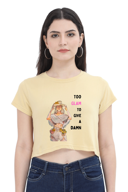 Women's Give A Damn Crop Top
