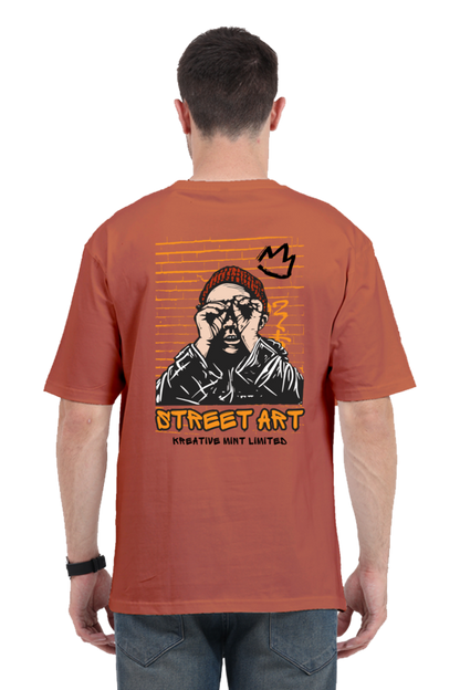 STREET ART classic oversized UNISEX premium pure cotton T-shirt