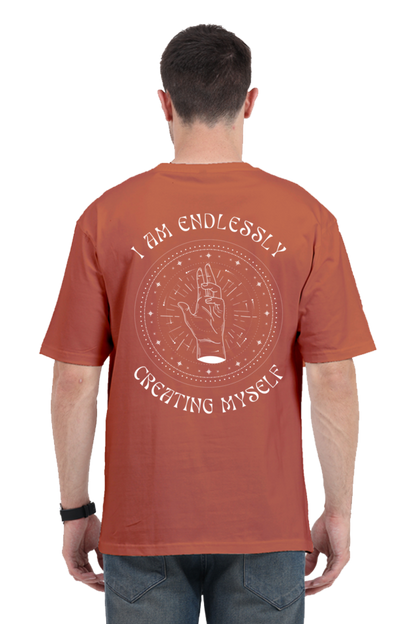 CREATING MYSELF classic oversized UNISEX premium pure cotton T-shirt