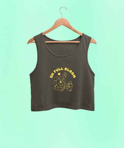 IN FULL BLOOM premium pure cotton crop tank top